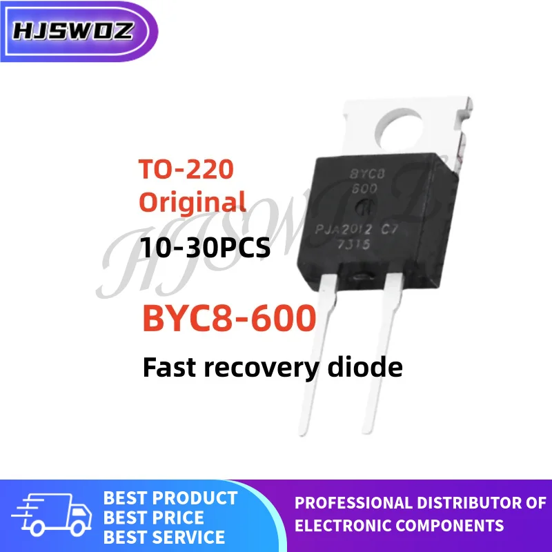10/20/30PCS Original New BYC8-600 BYC8600 BYC8 600 600V/8A TO-220 Fast recovery rectifier diode
