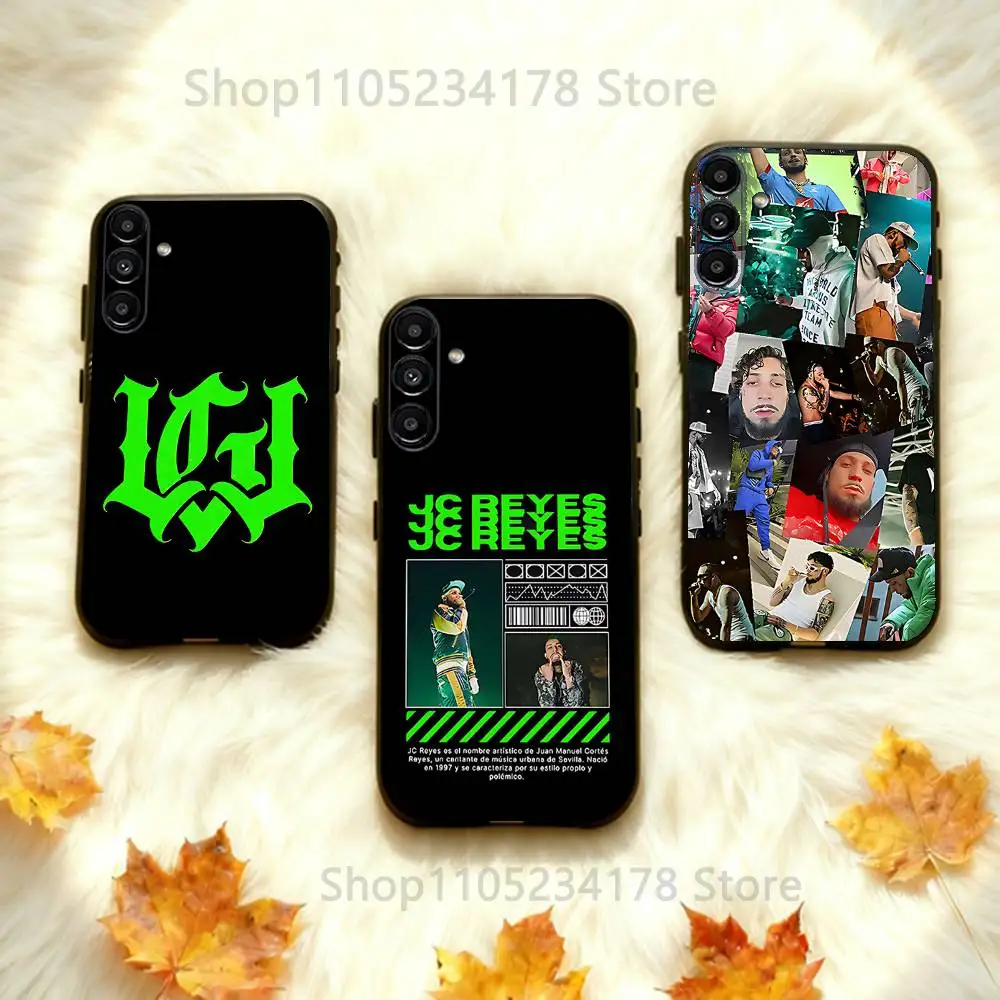 Funda de teléfono para Samsung Galaxy A73,31,32,72,41,53,52,71,22,5G,Note,J7,8,9 SINGER Jc Reyes Tour, funda negra suave
