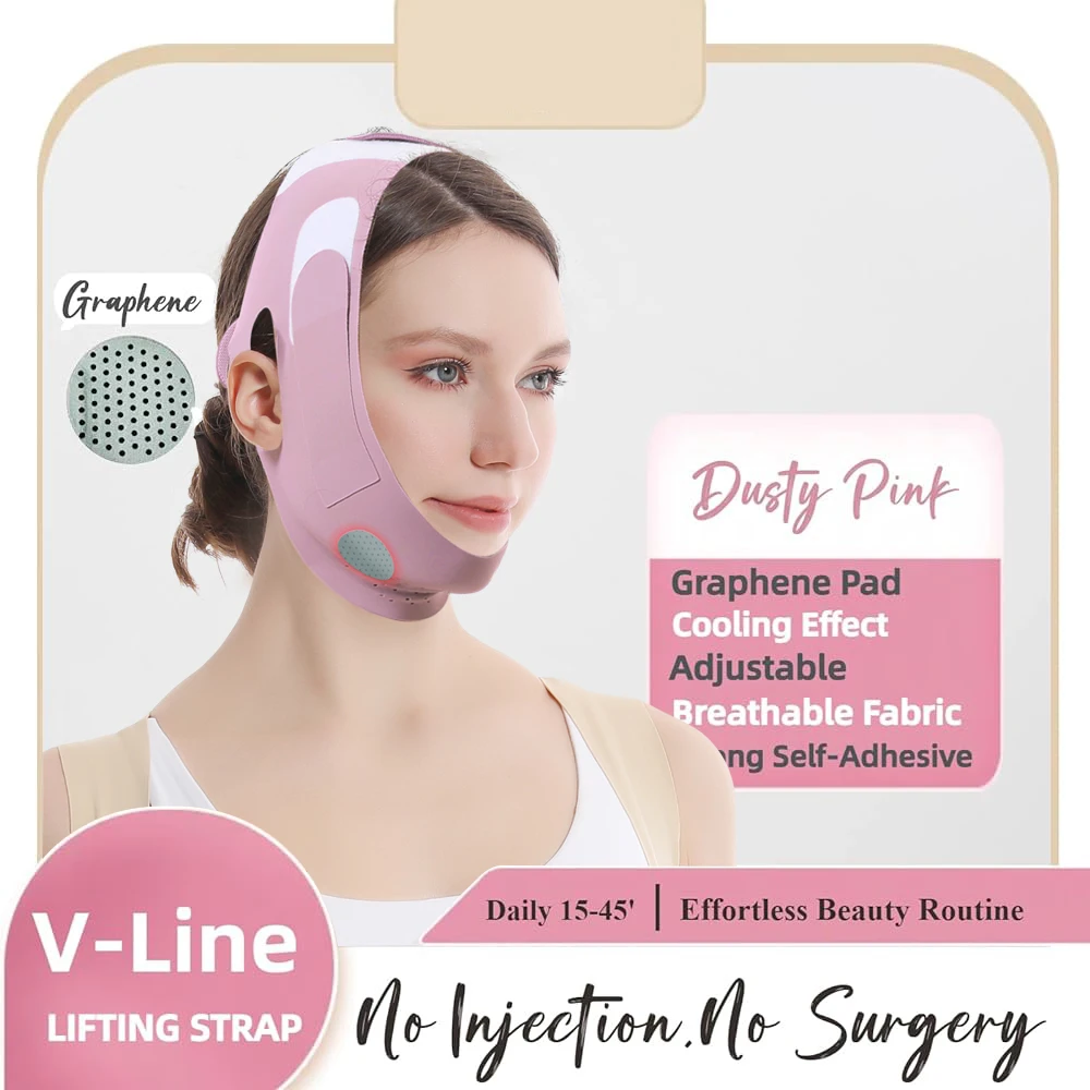 مرونة الوجه التخسيس ضمادة الخامس خط الوجه المشكل النساء الذقن الخد الجرافين رفع حزام الوجه مكافحة العناية بالوجه أدوات ضئيلة #1