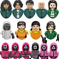 Movie Bricks One Two Three Wooden Figure Game Building Blocks Mini Action Figures Bricks Educational Diy Toys Gifts