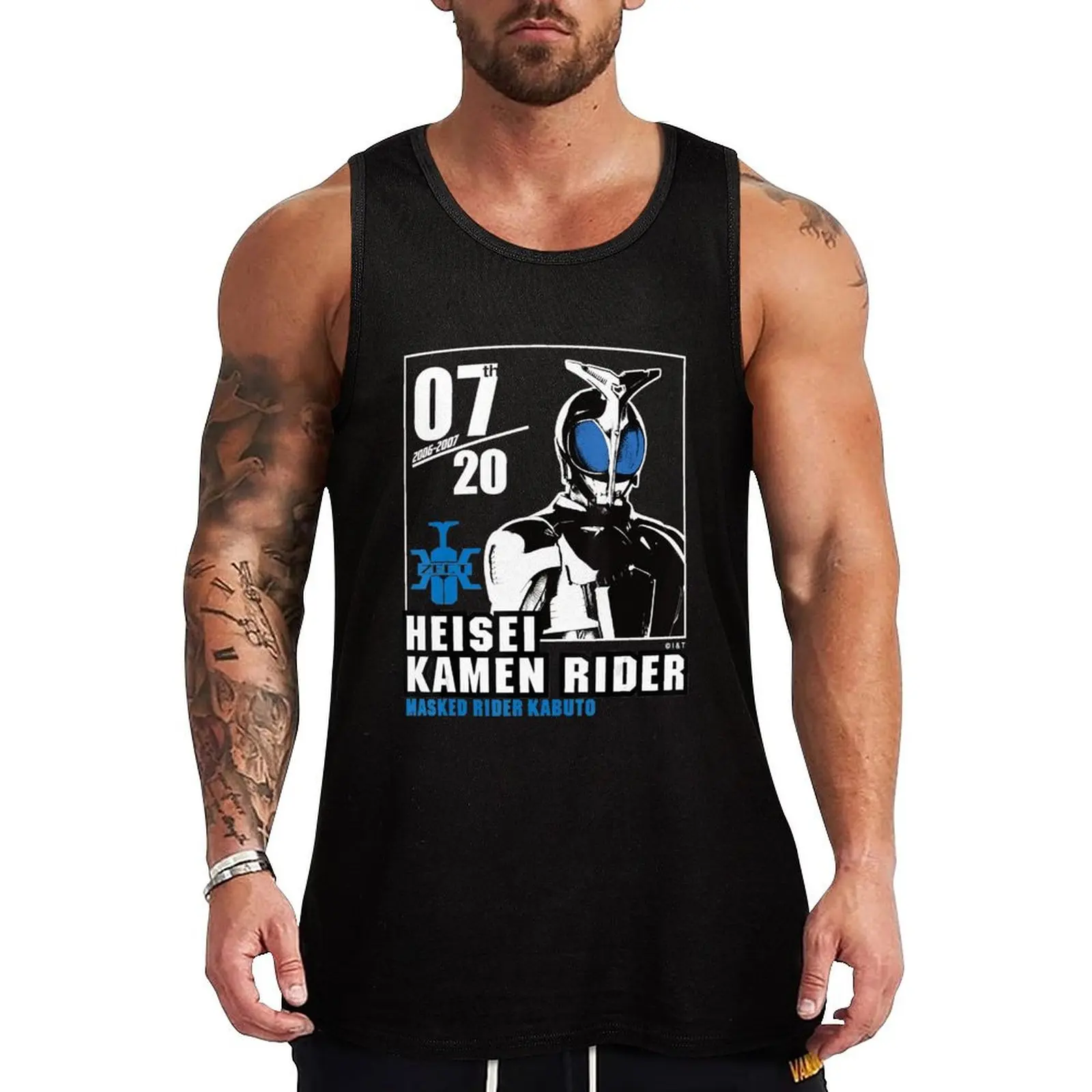 Camiseta esportiva Kamen Rider Kabuto Heisei Rider Anniversary, camiseta esportiva que absorve a umidade e de secagem rápida