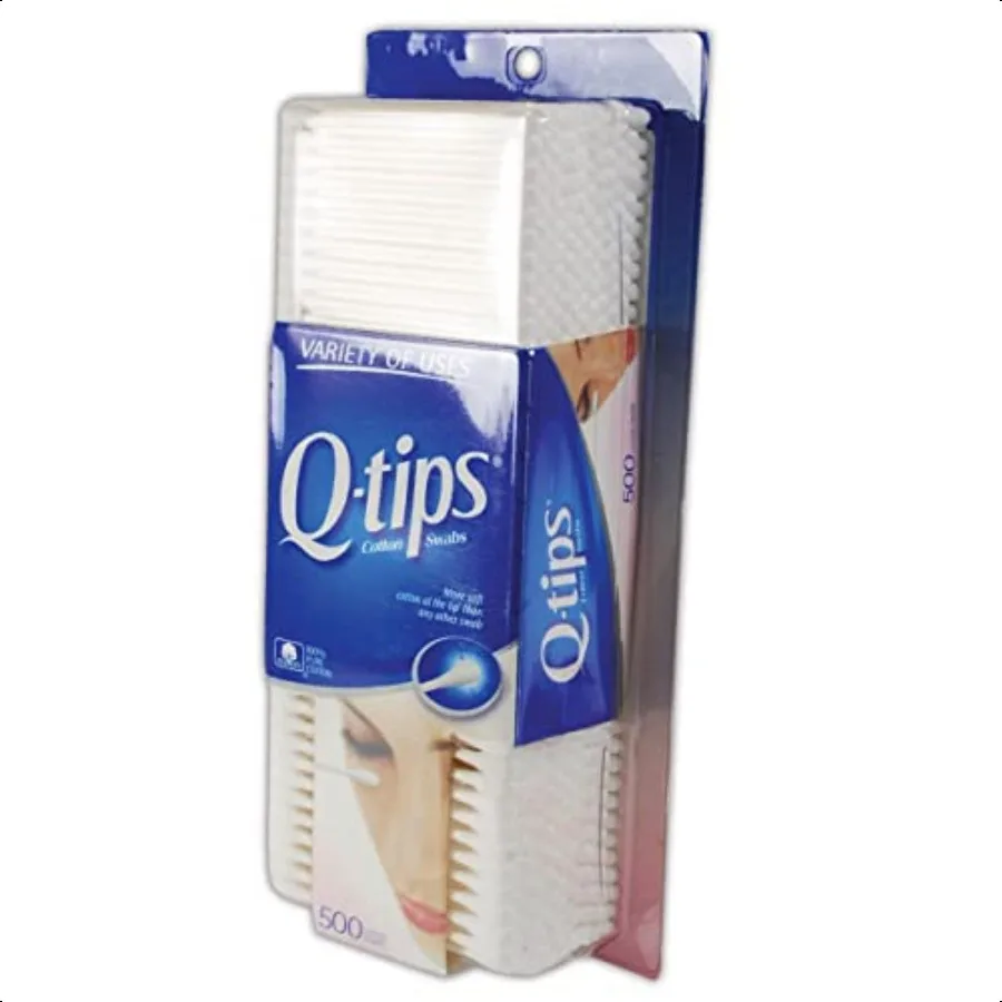 623181 QTips Cotón Estándar Blanco Paquete de 500 unidades de 1