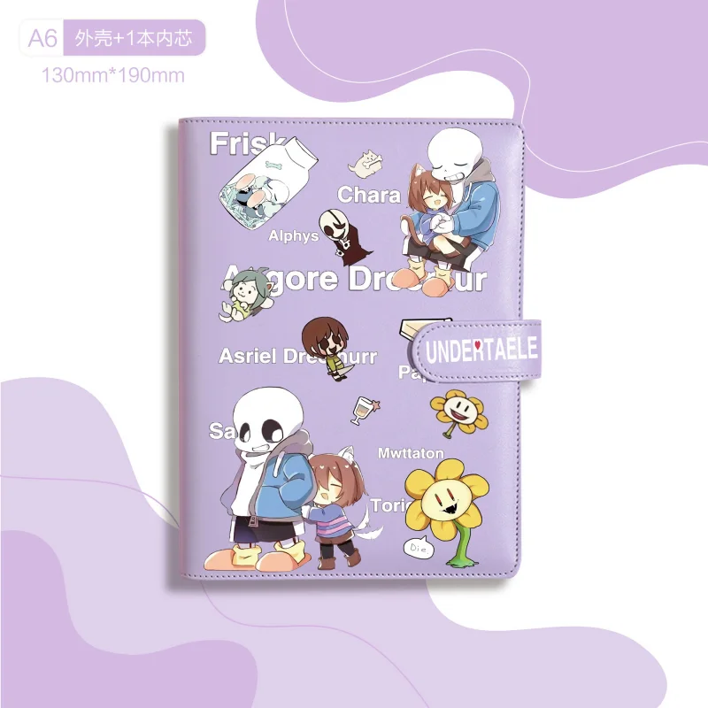 Undertale Notebook Anime Frisk Toriel Notebooks Cartoon Creative Print Peripherals Stationery Student Stationary Sketchbook Gift