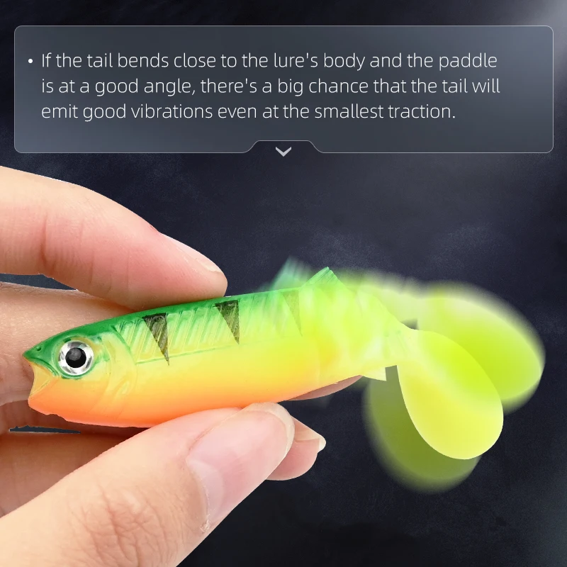 MEREDITH 10PCS 5.5g 8cm Lures Fishing Lures Artificial soft Fishing Baits Cannibal Fishing Fish Soft Lures Shads  JX62-08