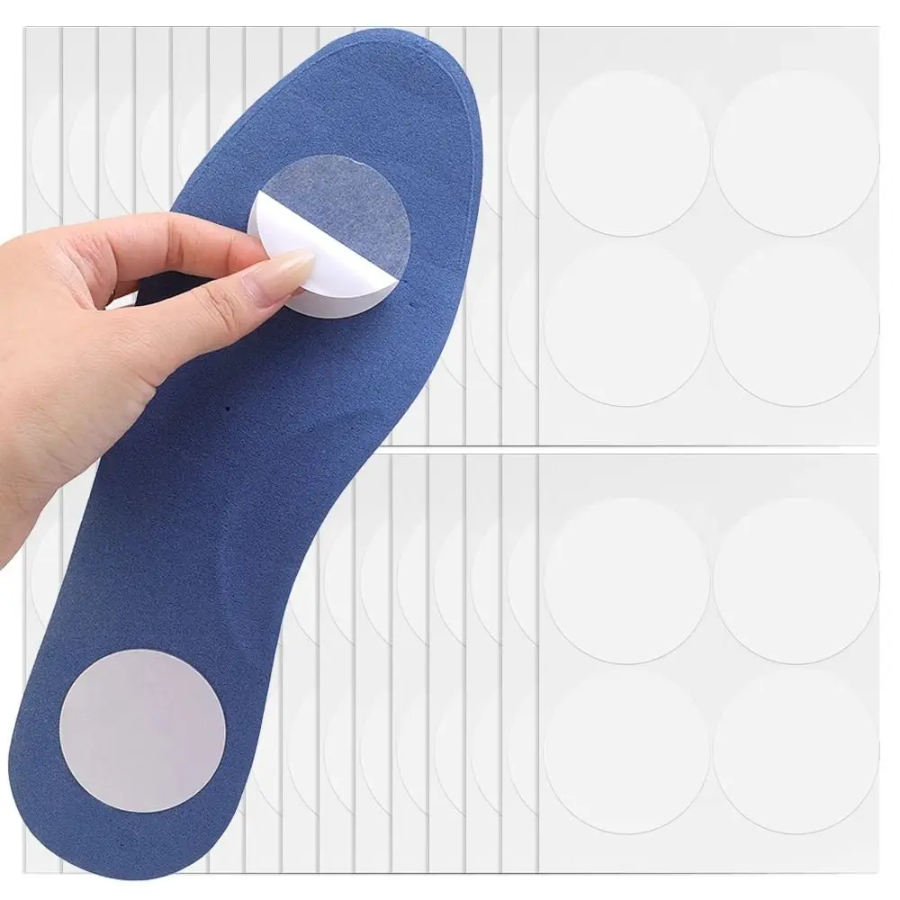 4pcs Inserts Non-slip Fixed Stickers Accessories Oil Paper Insole Fixing Patch Rotundity Double Faced Adhesive Tape