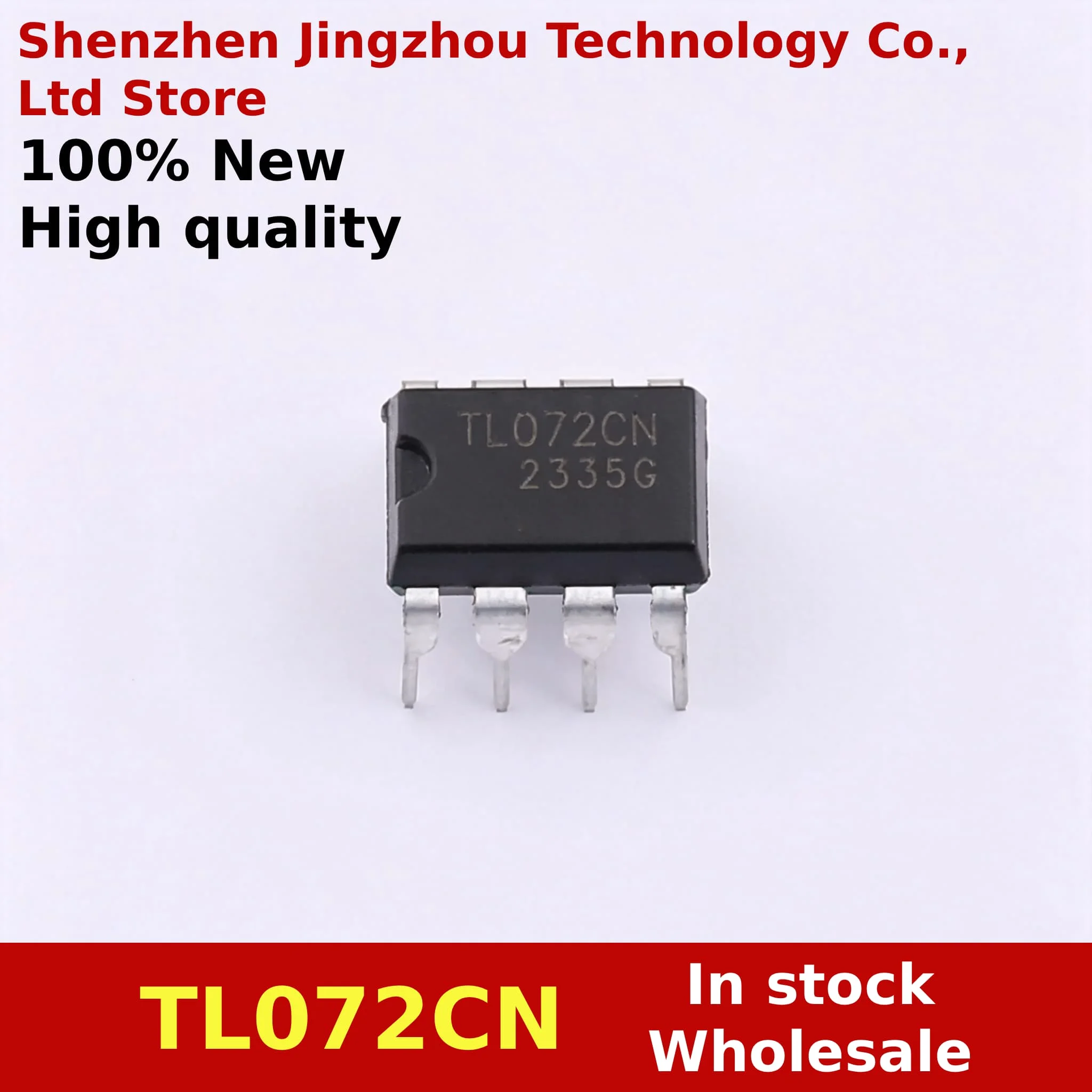 (10/100PCS) 100% New TL072CN TL072 TL072C TL072CP DIP-8 = NJM072D 072D Amplifiers - Op Amps Dual Low Noise JFET Chip In Stock