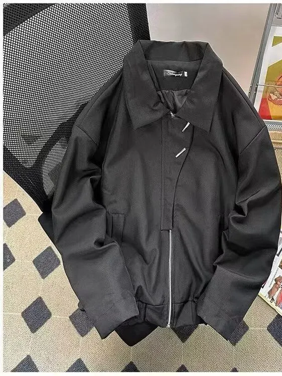 

K Design ort Pilot Jaet, мужская свободная повседневная одежда с воротником, осенняя модная брендовая одежда Ins Haome, теплая молния