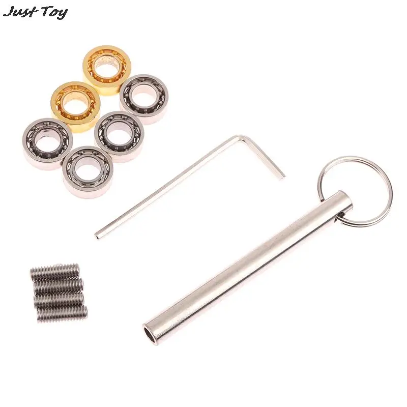 1Set Unresponsive Yoyo Bearings Bearing Removal Tool Yoyo Strings Responsive Yoyo Bearings Metal Axle W/ Wrench