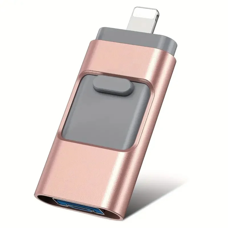 

4-in-1 USB 3.0 Flash Drive for iPhone & Type-C & Android & PC, High-Speed External Storage 64GB-1TB, Memory Stick Pen Drive