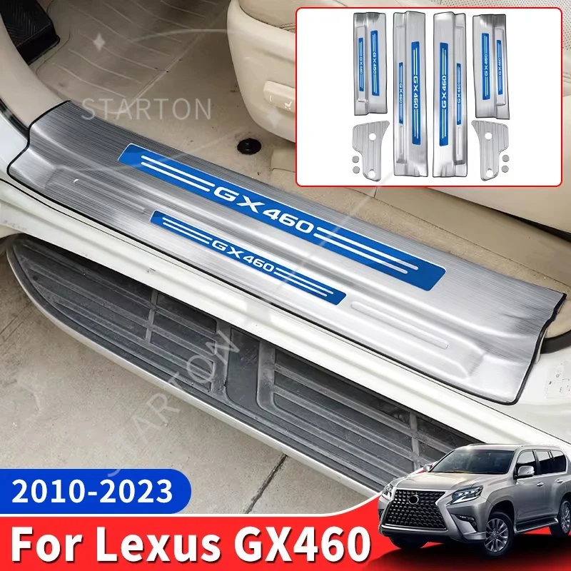 Stainless Steel Door Pedal Threshold Protection for Lexus GX 460 400 2010-2023 Interior Modification Accessories