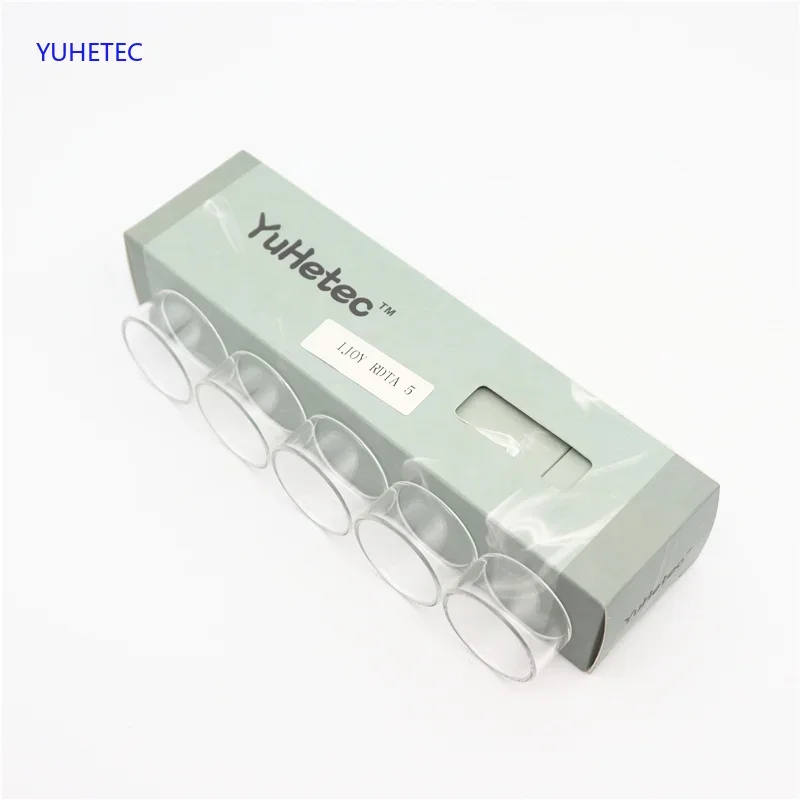 YUHETEC-tubo de vidrio de repuesto Original, 5 piezas, para RDTA 5S y RDTA 5, recto, 5 piezas por lote