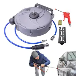 Retractable Air Hose Reel 15meters Heavy Duty Air Hose Reel Auto Rewind Reel Air Hose Reel Retractable For Garage Workshop