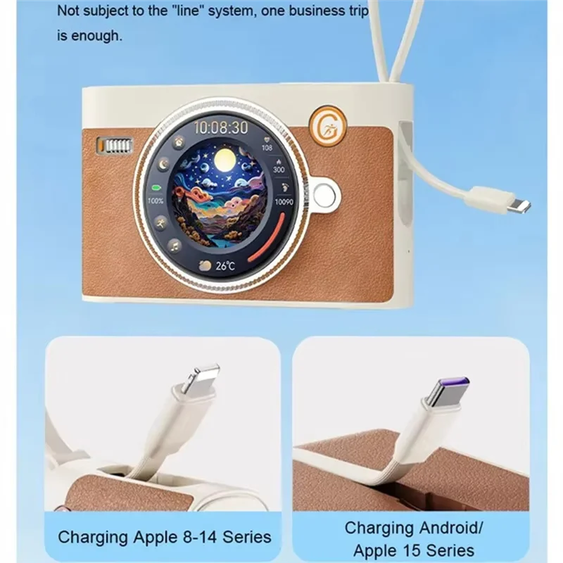 

A73E-быстрое зарядное устройство Treasure с аккумулятором емкостью 10000 мАч AI Smart Bluetooth-динамик Поддержка динамика Калькулятор телефонных вызовов