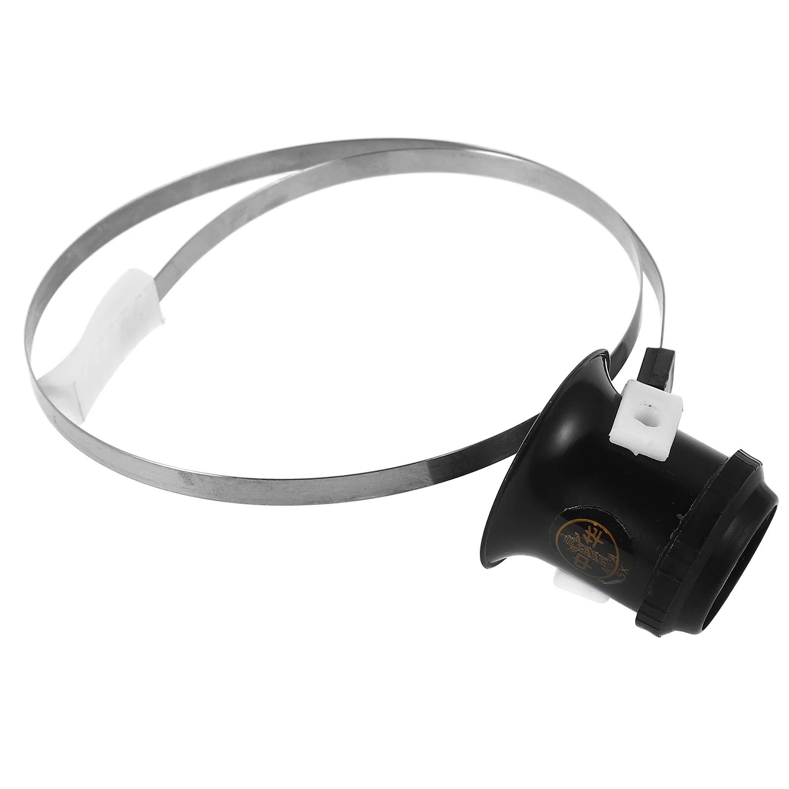 

Head-Mounted Magnifier Watch Repair Tool Stainless Steel Ring High Clarity Lens For Jewelry Electronic Maintenance
