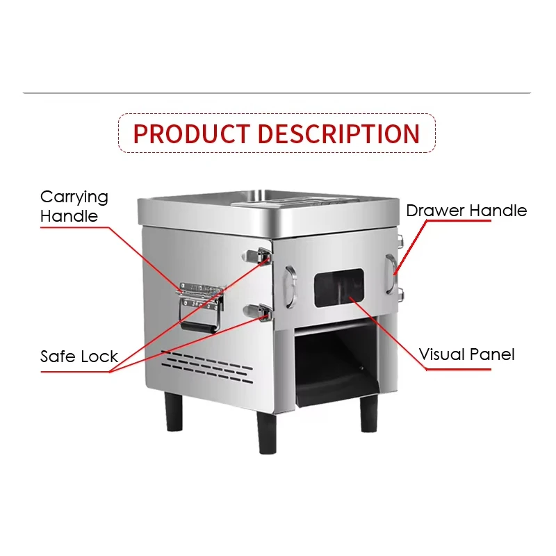 Commercial Electric Fresh Beef Slicer Hand Operated Pull-Out Vegetable Shredder Kitchen Appliance for Restaurant Use view 3
