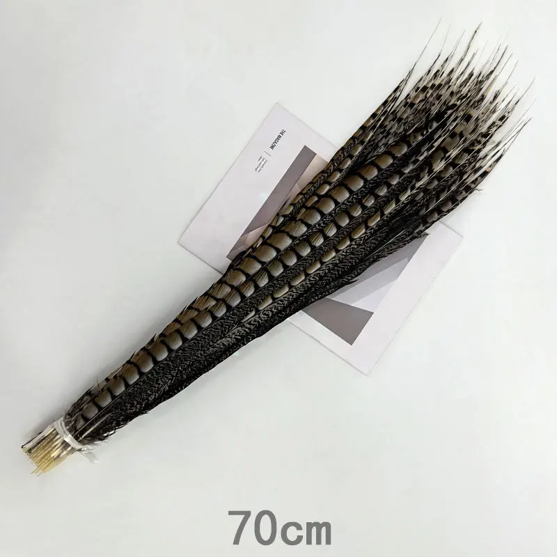 ขนหางไก่ฟ้า 10 ชิ้น ขนาด 60-90 ซม. ของแท้ สำหรับงานแต่งงาน งานรื่นเริง งานเต้นรำ ชุดแฟนซี ตกแต่ง