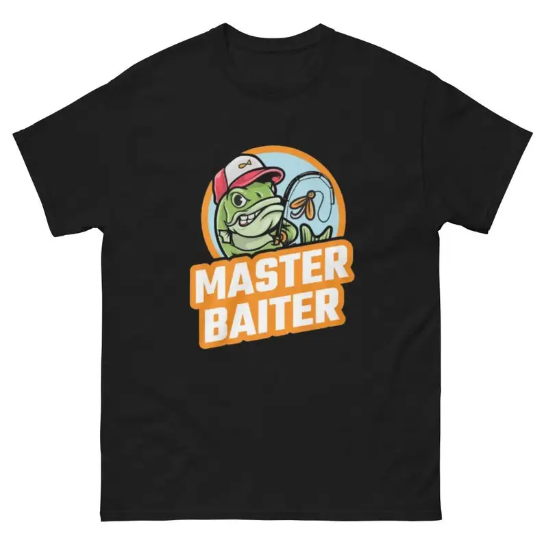 Fishing Gifts for Men Tee Master Baiter Shirt for Man. Unisex Tee Vintage Shirt Sweatshirt Men Gift Cotton Shirt Gift