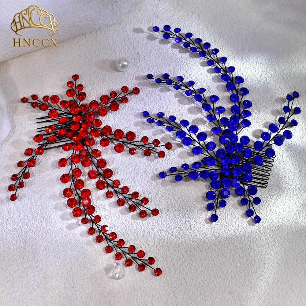 HNCCX Luxury Full Rhinestone Bride Hair Comb Fashion Wedding Side Comb For Bridesmaid Handmade Party Women Headband A231