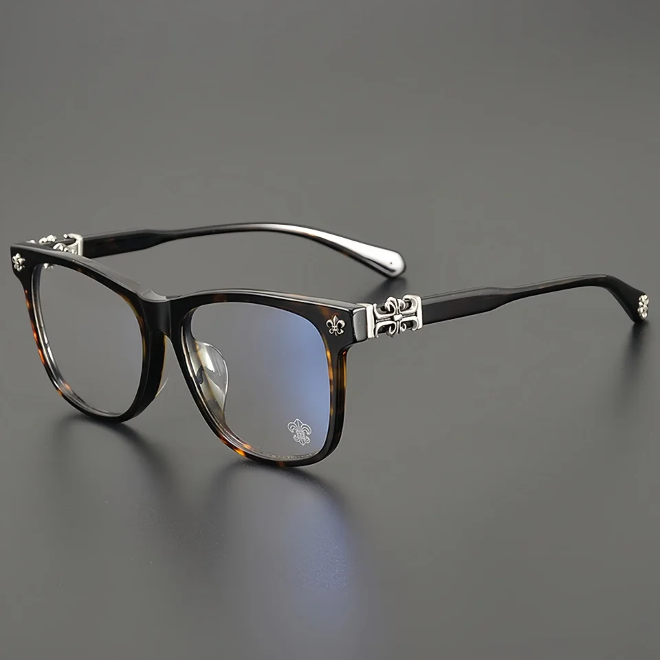 

Мужские высококачественные брендовые дизайнерские очки по рецепту, модные ретро стимпанк, компьютерные киберспортивные очки с защитой от синего света, ацетатная оправа
