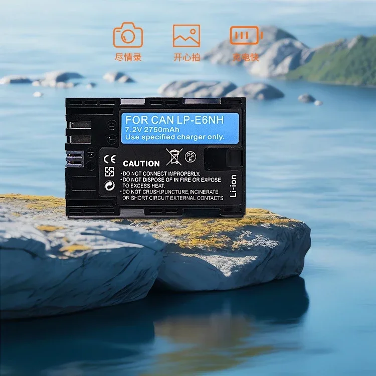 LP-E6NH 7,2 V 2750mAH аккумулятор подходит для камеры Canon EOS 5DS 5DSR 6Da 80D 90D 7D R6 R5 R7