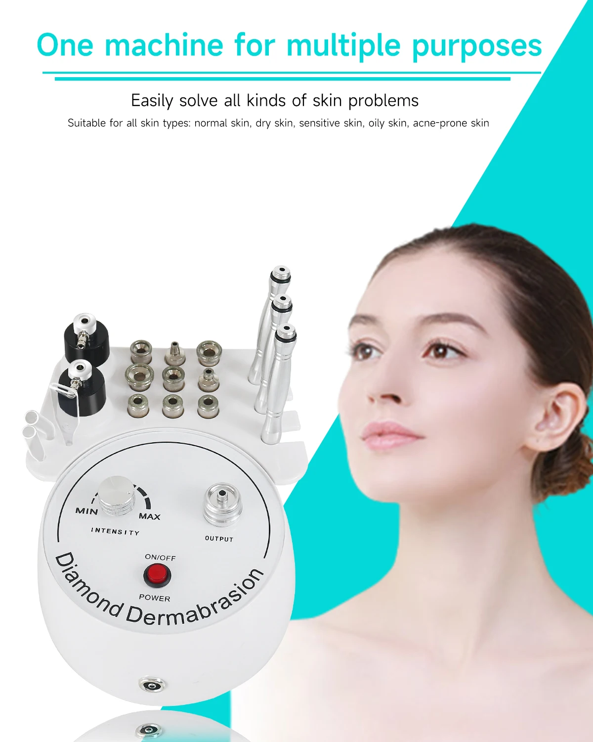 MEISIKANG  Facial Exfoliation Skin Peeling Microdermabrasion Diamond Hydrodermabrasion Hydra Water Blackhead Removel Device