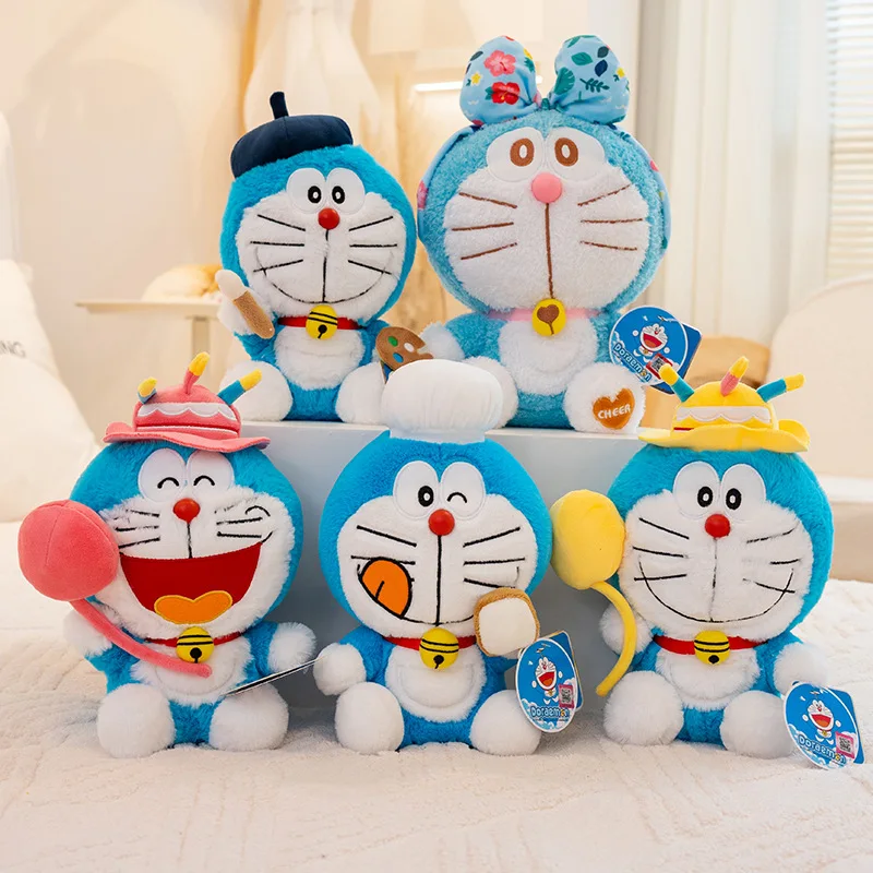 

Doraemon Cartoon Plush Toys Kawaii Soft Stuffed Toy Dolls Girls Boys Sleeping Companion Home Car Decoration Plushie Toys