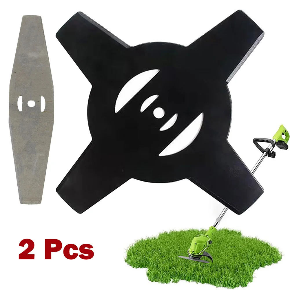 

2Pcs 6" 150mm 3-hole Slotted Metal Grass Trimmer Blade Lawn Mower Head Saw Blades Replacement Garden Power Tools Accessories