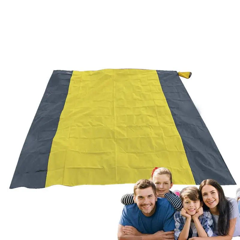 Beach Blanket Outdoor Picnic Mat Lightweight Cozy Chic Weather Resistant Foldable Beach Mat Sand Free Water Resistant For Travel