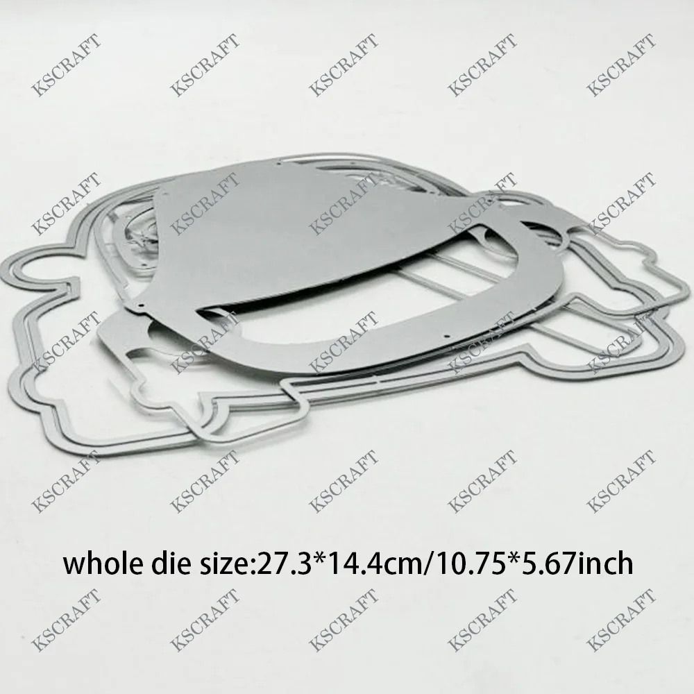 KSCRAFT Car Mini Album Cutting Dies Stencils for DIY Scrapbooking Decorative Embossing DIY Paper Cards