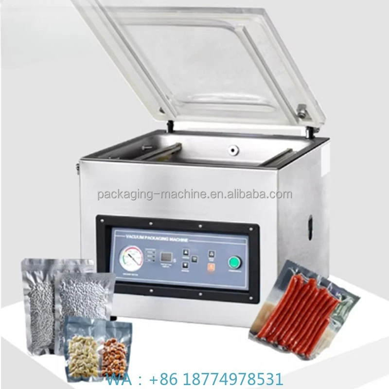 

V-камерная вакуумная упаковочная машинаM300TE/A Настольная вакуумная упаковочная машина для одиночных продуктов питания