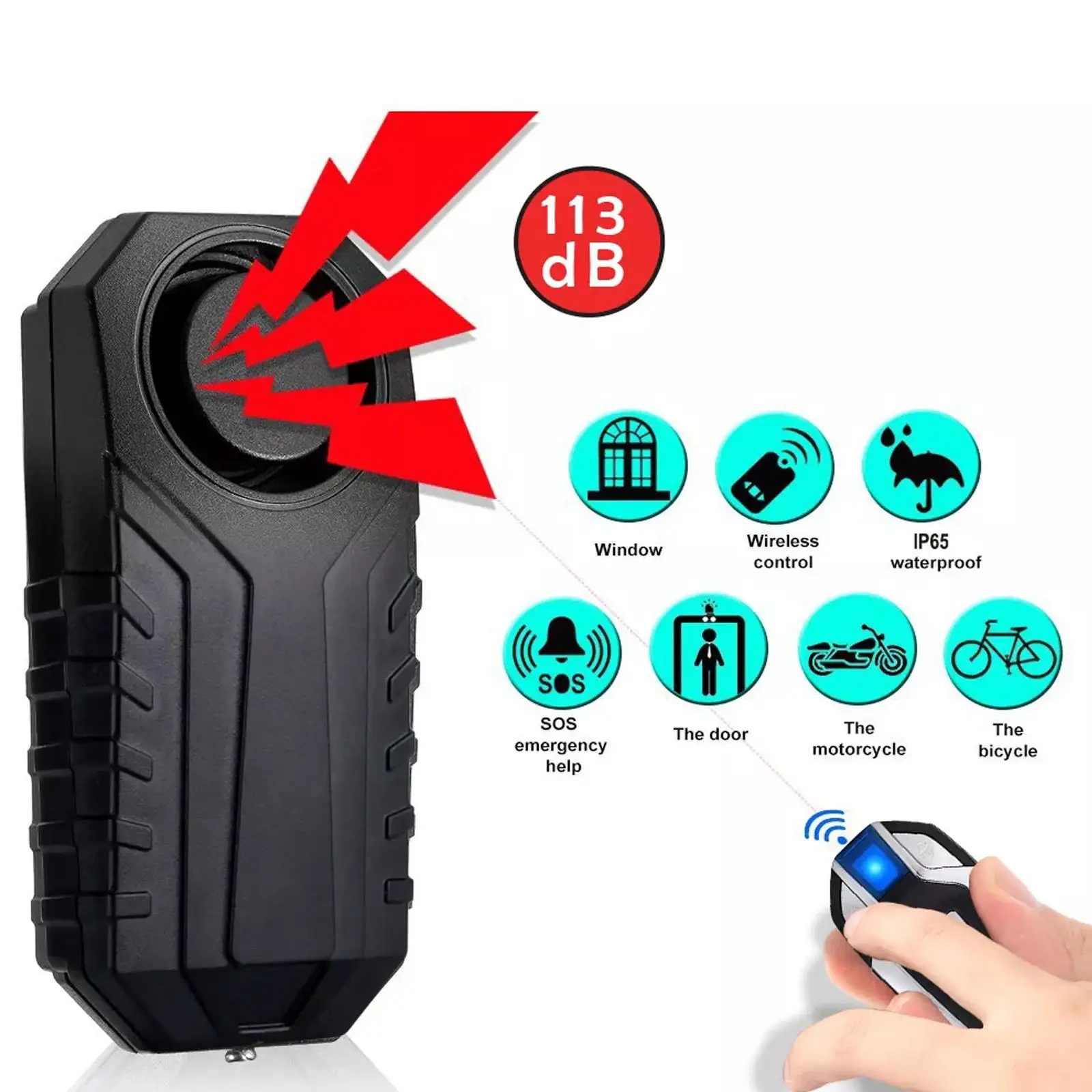 Remote Control Bike Alarm Waterproof Motorcycle Electric Bicycle Security Anti Lost Wireless Vibration Alarm For Bike