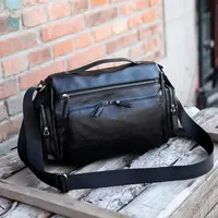 luxury brand men's messenger bag Random Retro leather shoulder Crossbody bags handbags man Business Laptop bolsos сумка мужская