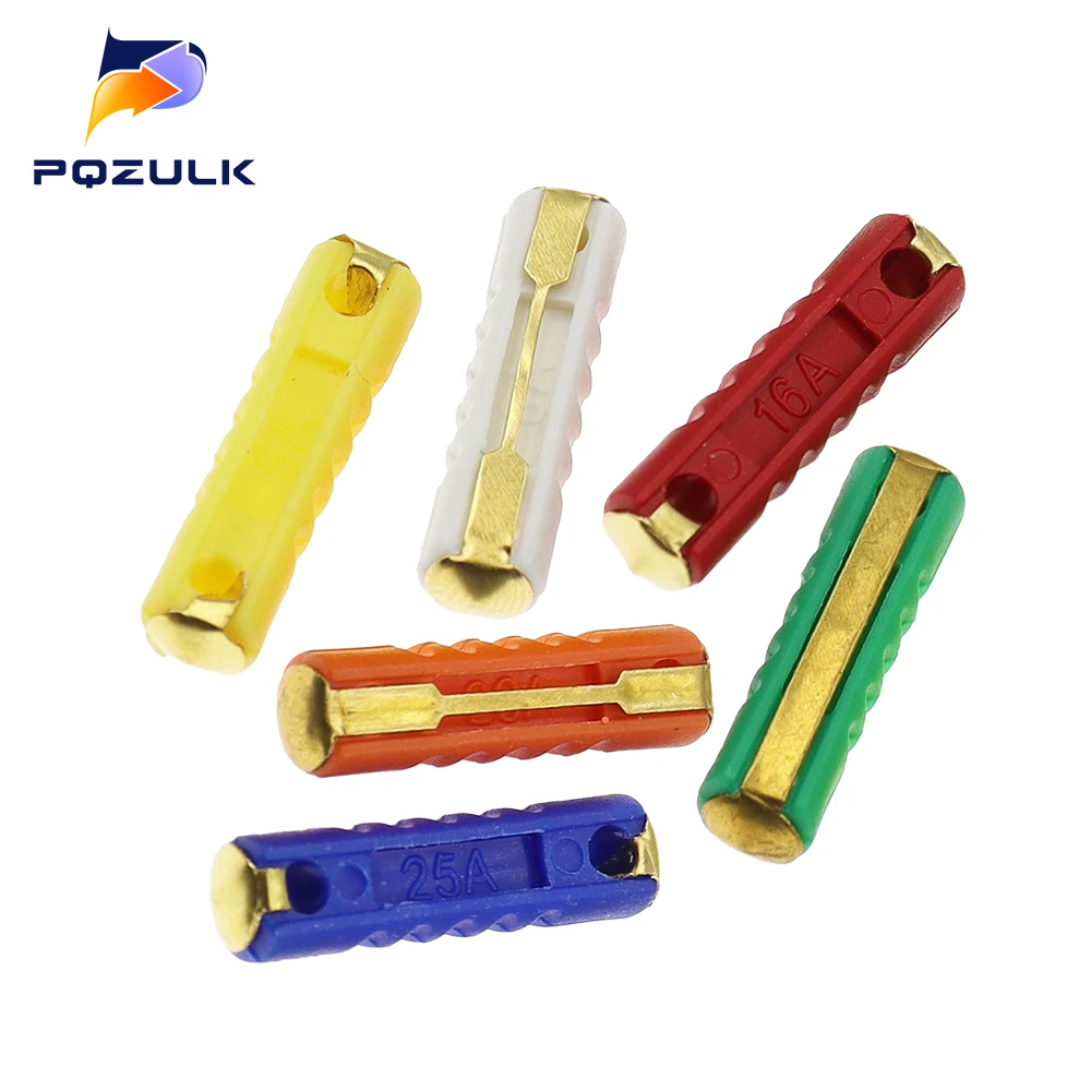 20PCS 5A 8A 16A 25A 40A GBC European Automotive Fuse Continental Car Blade Bakelite Auto EU Fuse For Vintage Old Style Car