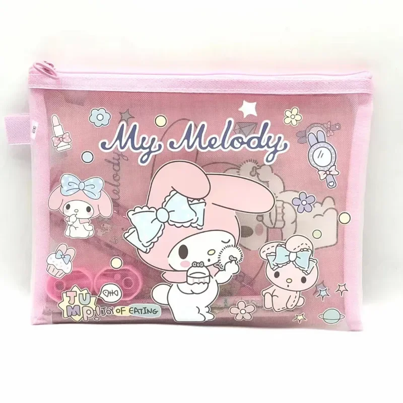 Seven-Piece Set Kuromi Cute Stationery Gift Box My Melody Cinnamoroll School Supplies Stationery Set Anime Sanrio Girl Heart