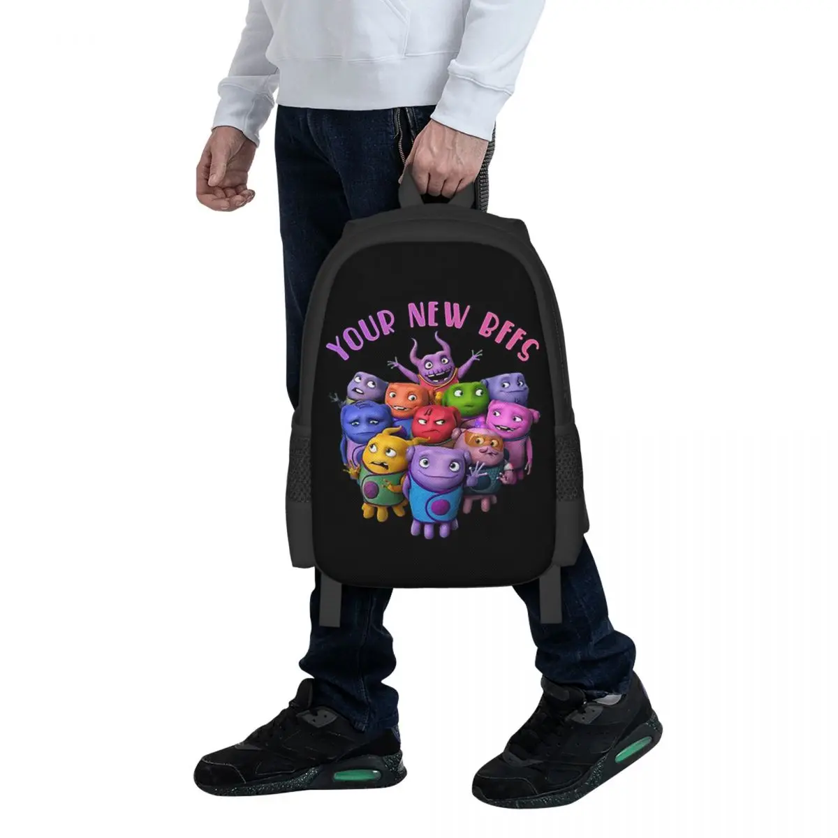 

Your New BFFS Are Here Oh The Boov Student Backpack School Bag Hiking Travel Daypack for Fashion Bookbag Shoulder Bags