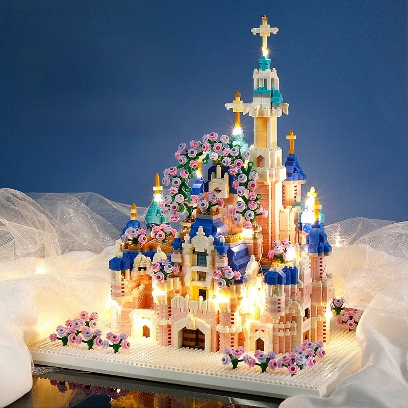 

Dream Castle Girl Assembles Villa Building Blocks Model 3600Pcs High Difficulty Puzzle Assembly Toy Architecture Model Blocks