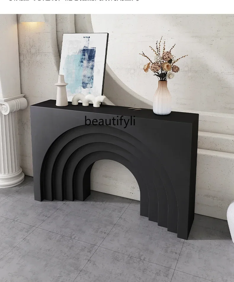 Q181  Modern Entrance Cabinet Console Living Room Decoration Display Stand Geometric Fireplace Art Modeling