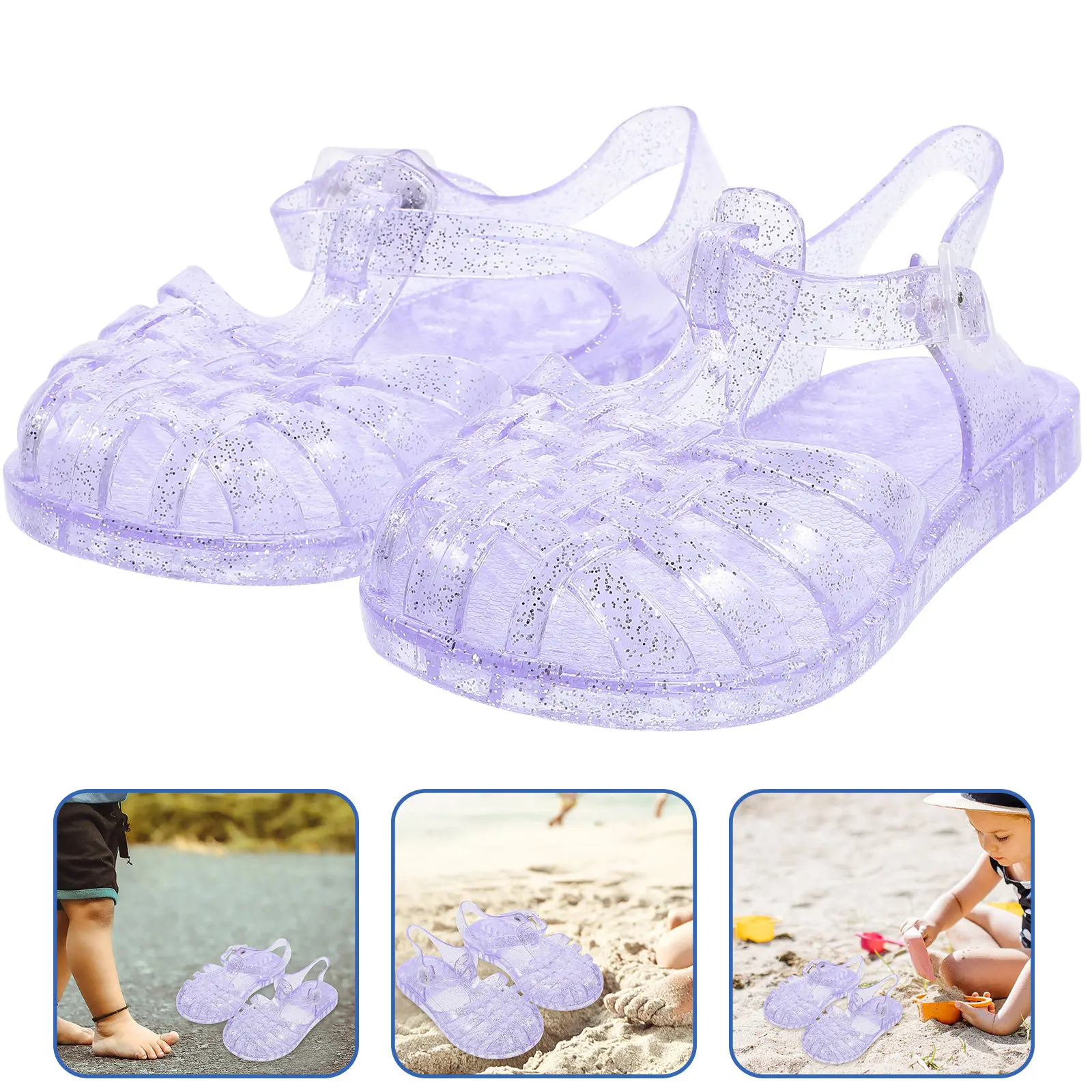

1Pair Child Sandals Breathable Sandal Soft-Soled Beach Shoes Non-Slip Baby Slippers Lovely Kid Beach Shoes Summer Sandals