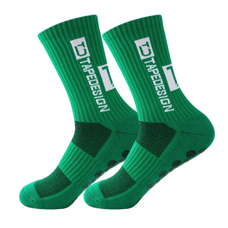 2022 New ANTI SLIP Football Socks Mid Calf Non Slip Soccer Cycling Sports Socks Mens Sock EU38-44