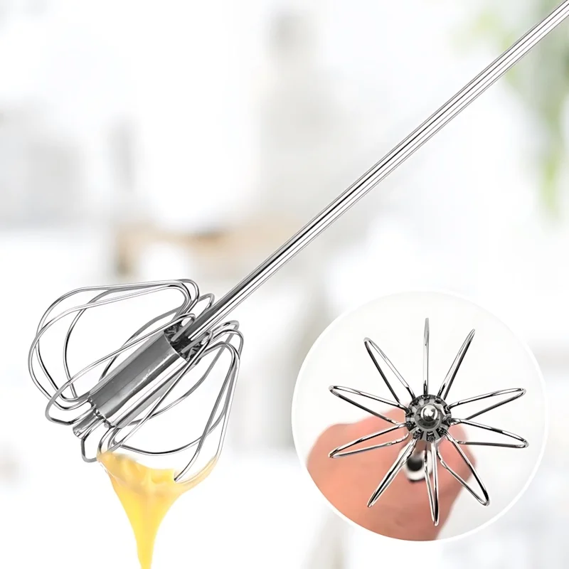 

4-in-1 Multi-Function Whisk, Froths, Mixes, Blends, Grinds. 36cm, Handheld, Versatile Tool