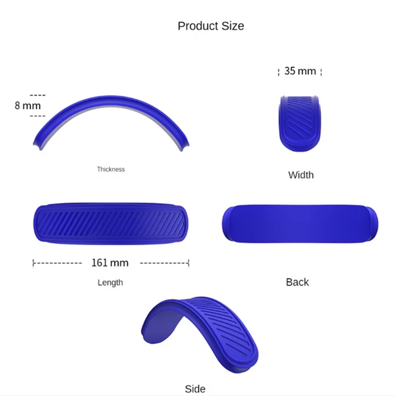 M16KFor Apple AirPods Max Penutup Ikat Kepala Silikon Sarung Bantal Dapat Dicuci Penutup Pelindung Multifungsi, Hitam