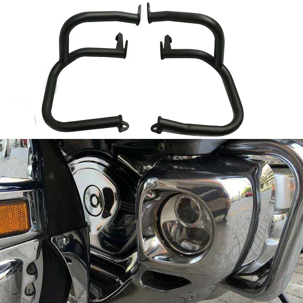 

Front Left& Right Motorcycle Engine Highway Crash Bar Guard Protection For Honda GL1800 2001-2016/ GL1800A 2001-2005 Black