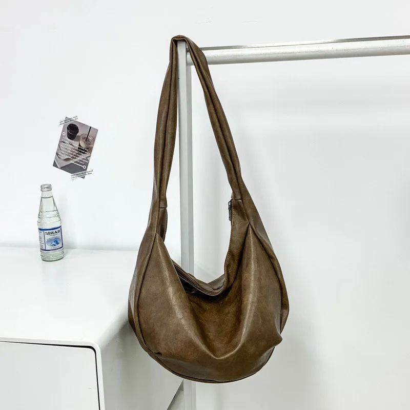 PU Leather Handbag For Men's Messenger Crossbody Bag Multi-functional Laptop Case Casual Large Capacity Sling Bag for Men bolasa