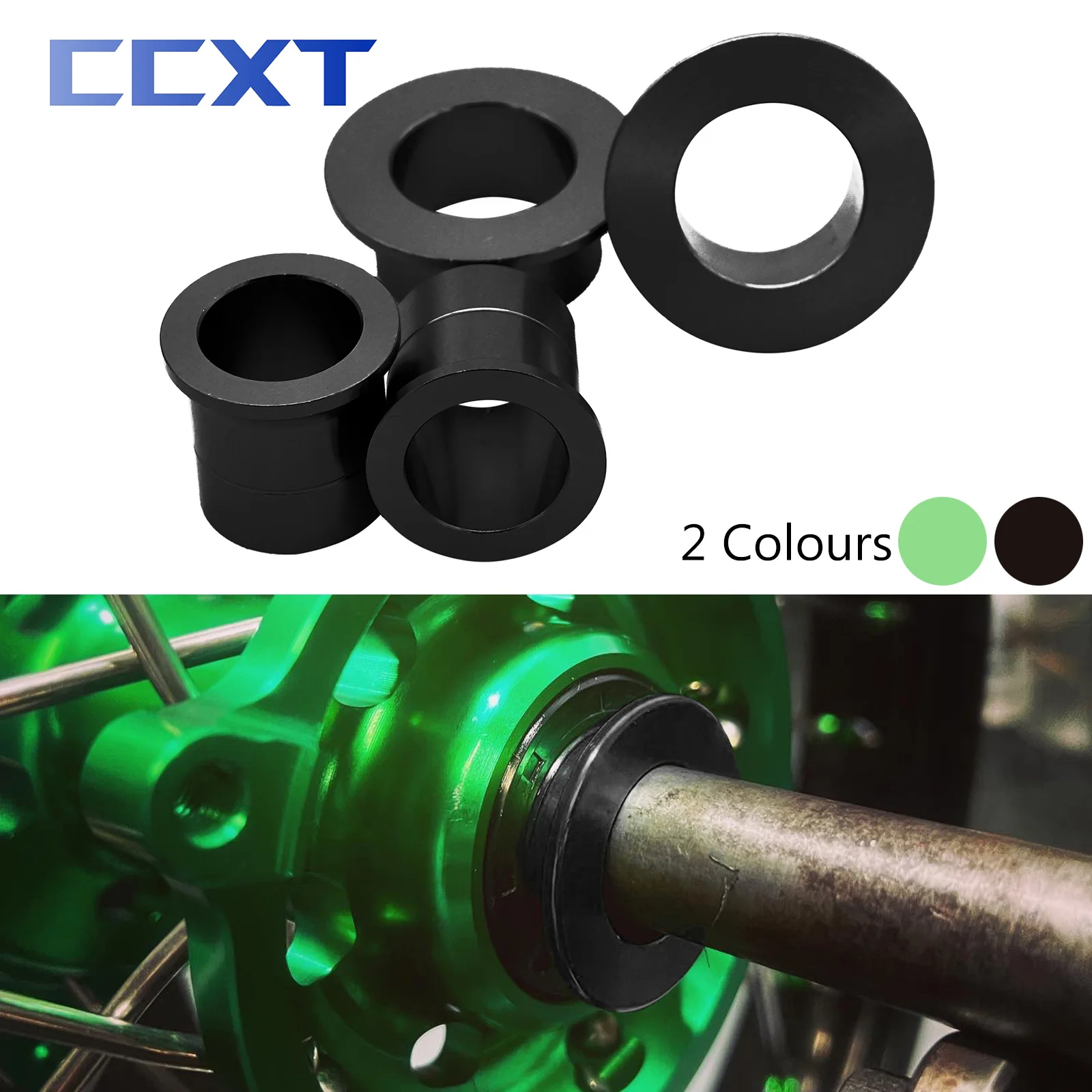 

CNC Front Rear Wheel Hub Spacer For Kawasaki KX125 KX250 KX250F KX450F KLX450R KXF 250 450 KX 125 250 250F 450F 2006-2017 2018