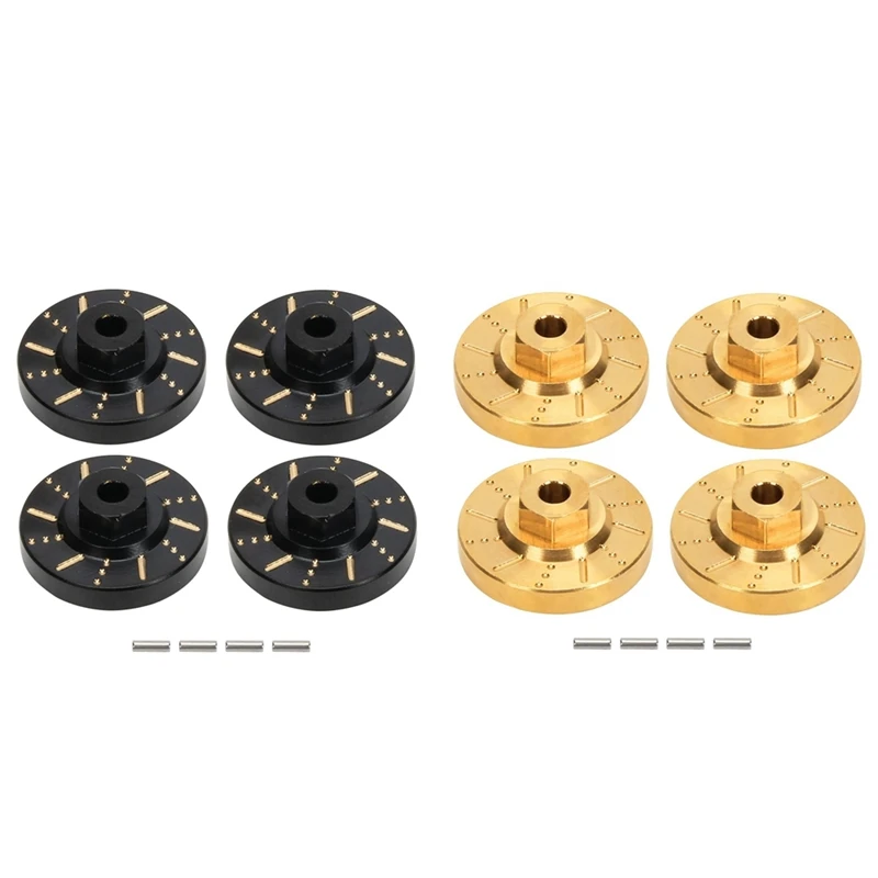 HOT-4Pcs Brass Wheel Hex Hub Adapter Counterweight Brake Disc For 1/18 FMS EAZYRC Rochobby RC Car Upgrade Parts