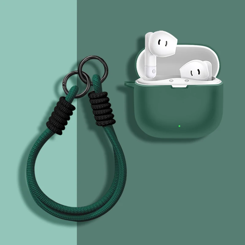 For Baseus Bass BS2 Lite Case Silicone Protect Bluetooth Protective Earphones Case Cover Shockproof Wireless Headphones Box