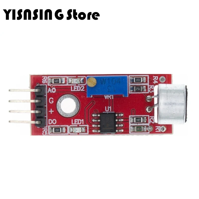 3pin 4Pin Voice Sound Detection Sensor Module KY-037 High Sensitivity Microphone DIY Intelligent Smart Vehicle Robot Car