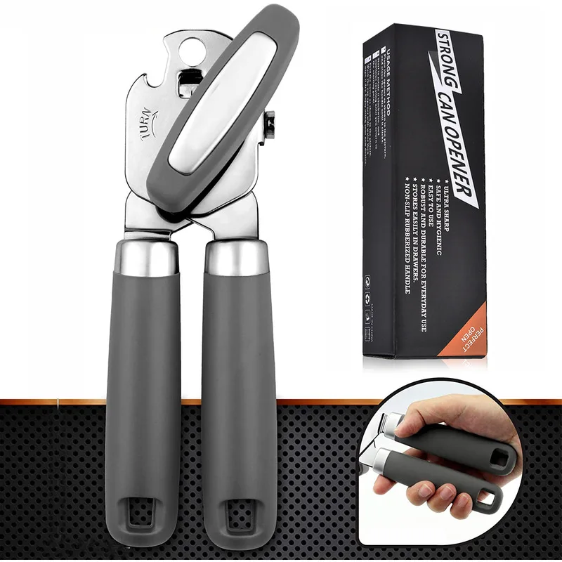 Multifunctional Manual Can Opener 3-in-1 Powerful Kitchen Tool with Bottle Opener Feature for Easy Canning And Beverages