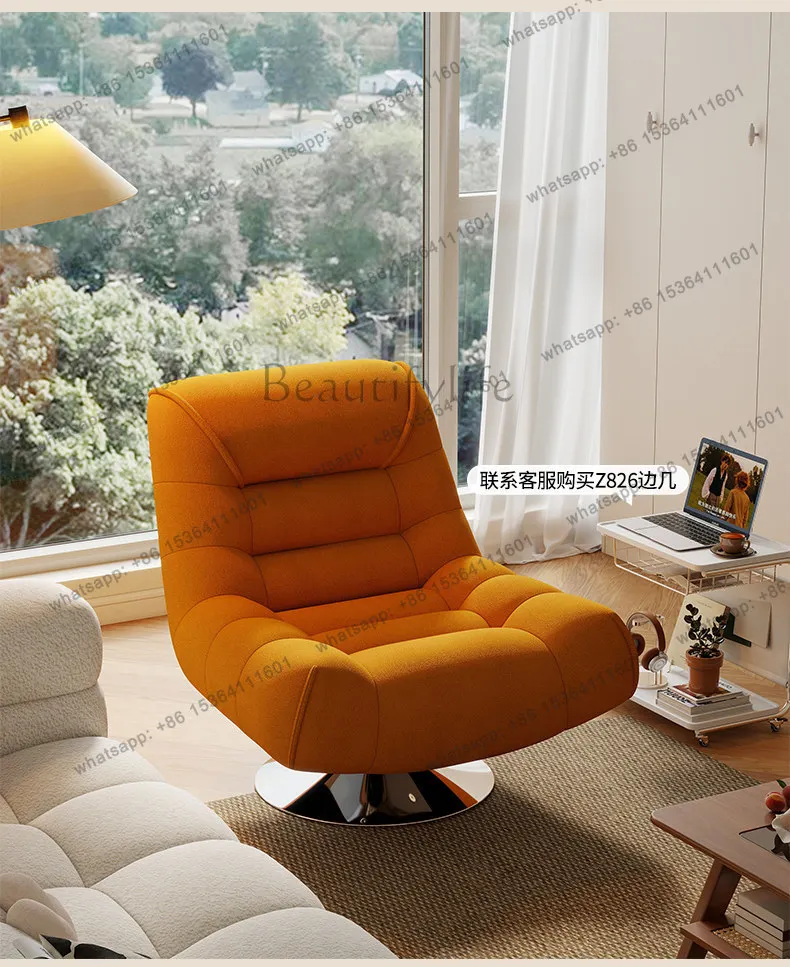 Single sofa chair rotating household sleepable lazy leisure chair