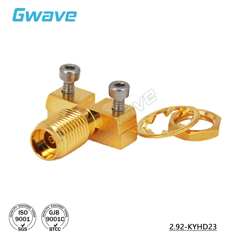 2.92-KYHD23/2.92mm (female) End Connection Solderless Connector/through Wall Flange/DC-40GHz